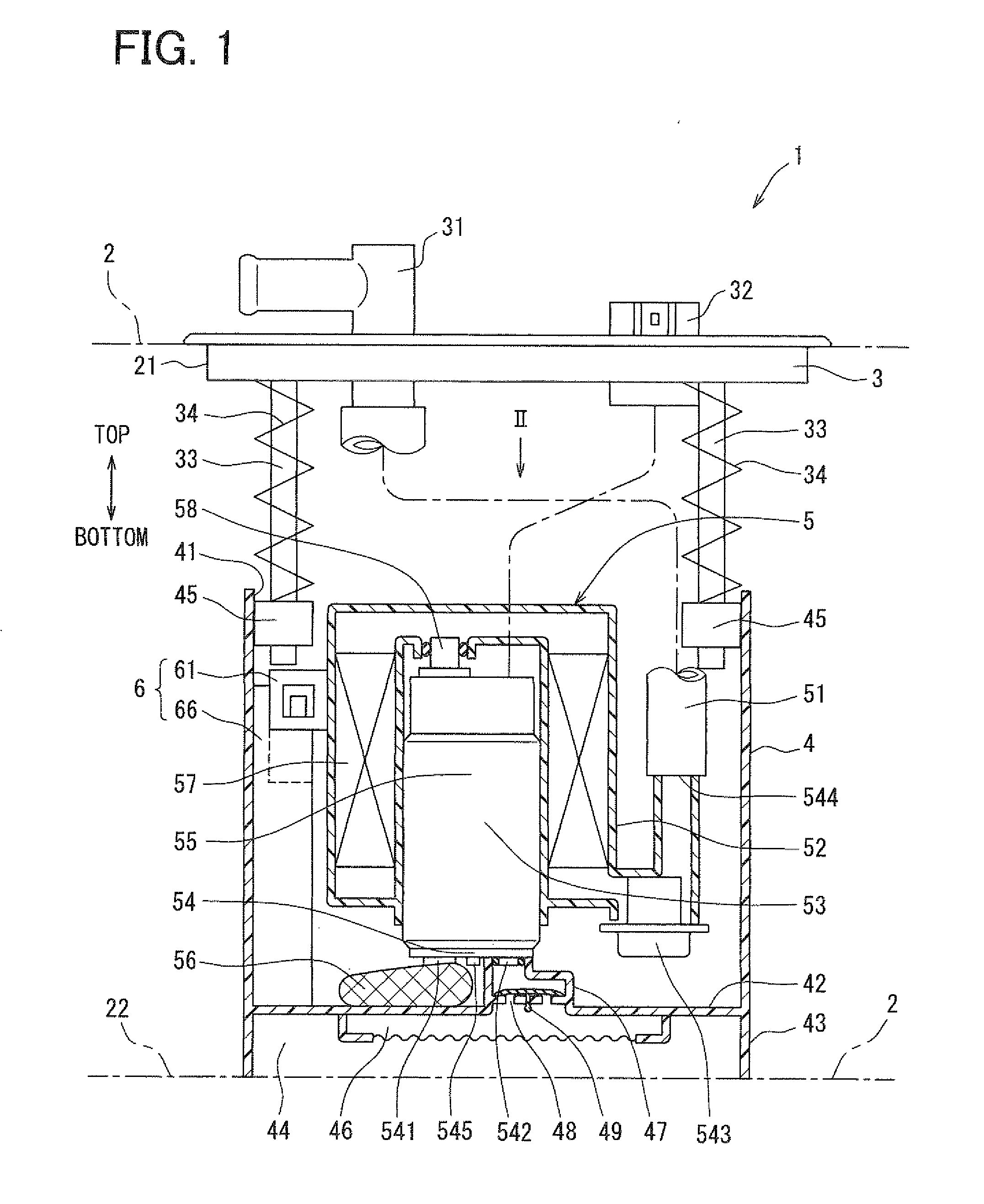 Fuel pump module and method of producing the same