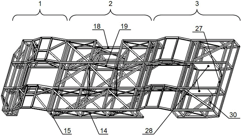 Universal pure-electric bus underframe structure