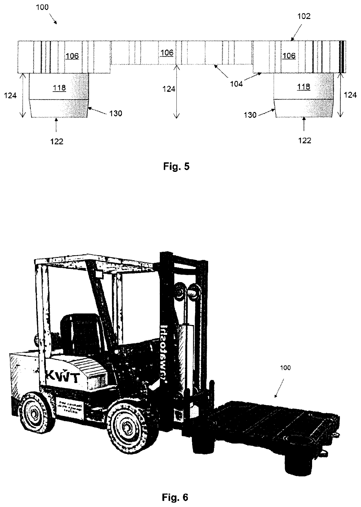 Modular pallet and multilayer support structure