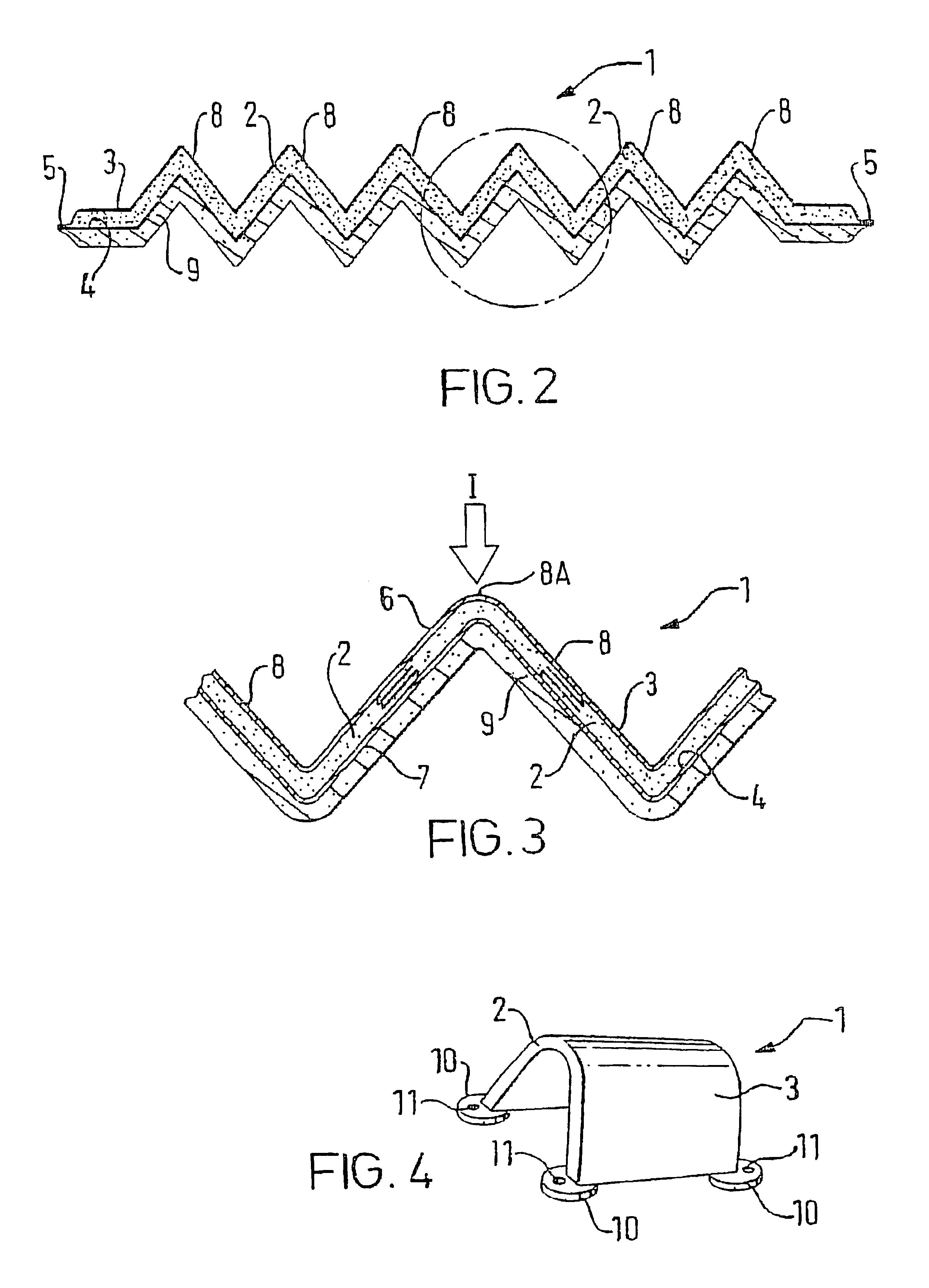 Energy absorbing protective member