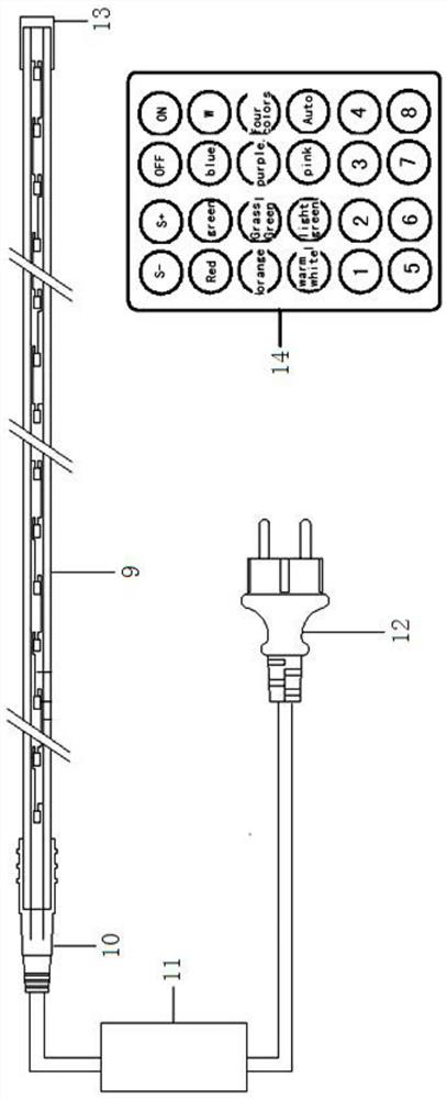 RGB-WW point control intelligent melamine lamp