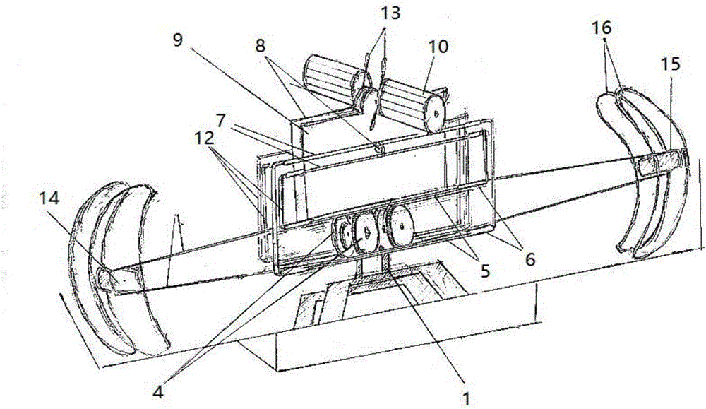 Gravity and kinetic energy duplex generator set and working method