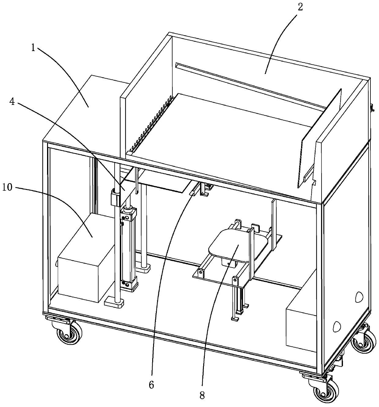 Circuit substrate transportation vehicle with dust removal function