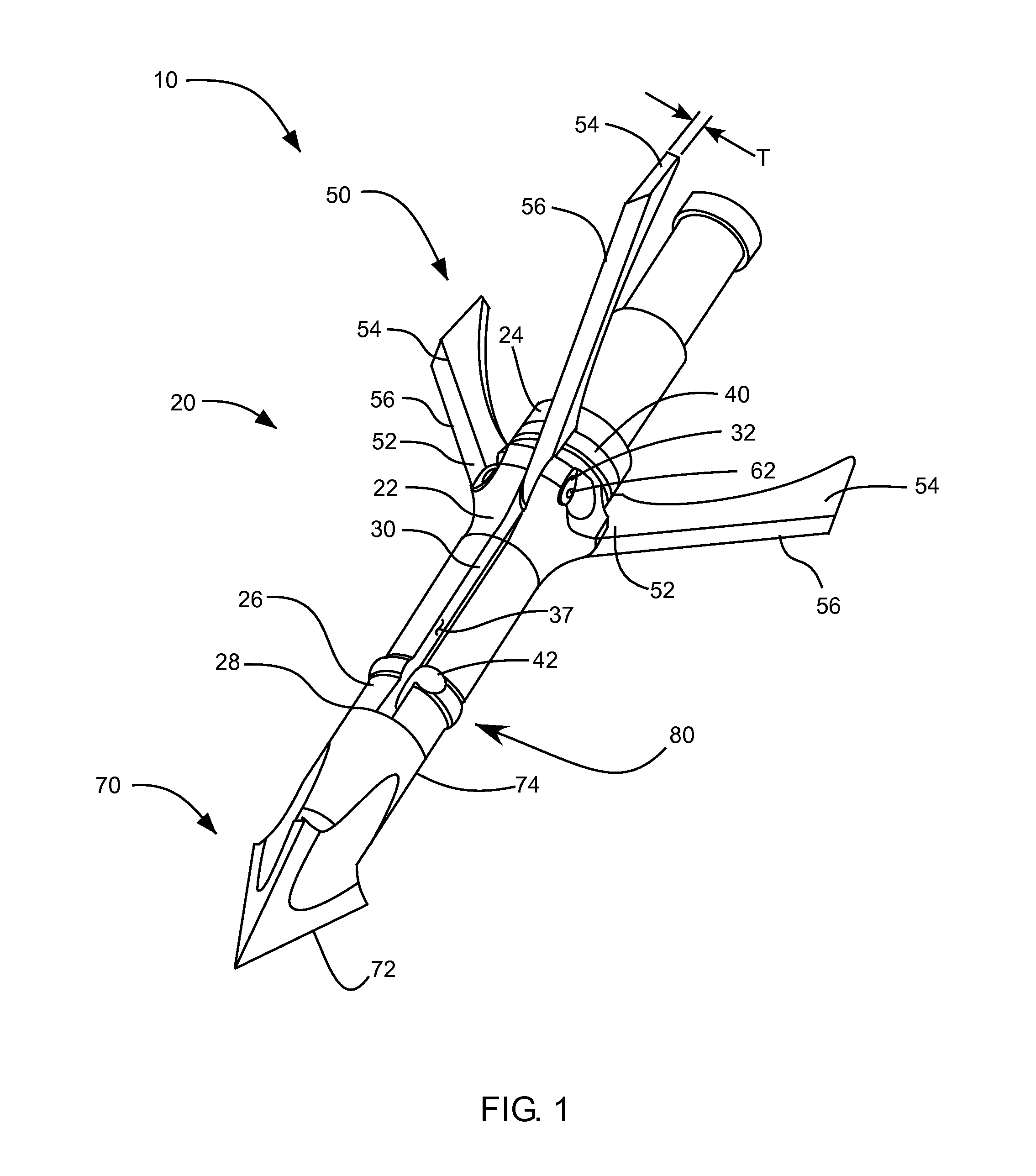 Broadhead arrow tip and associated methods