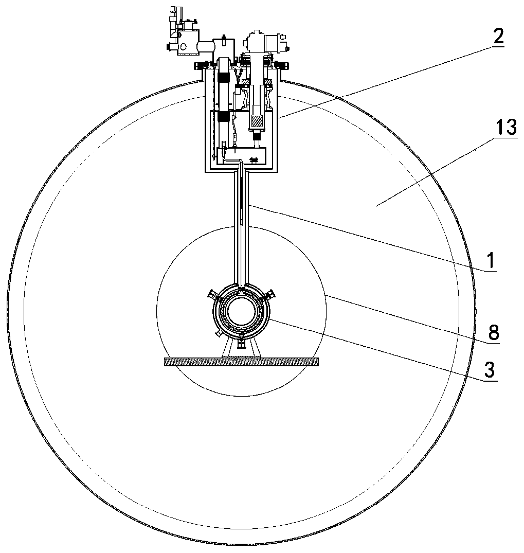 T-level high-field superconducting magnet system for space propulsion ground simulation environment