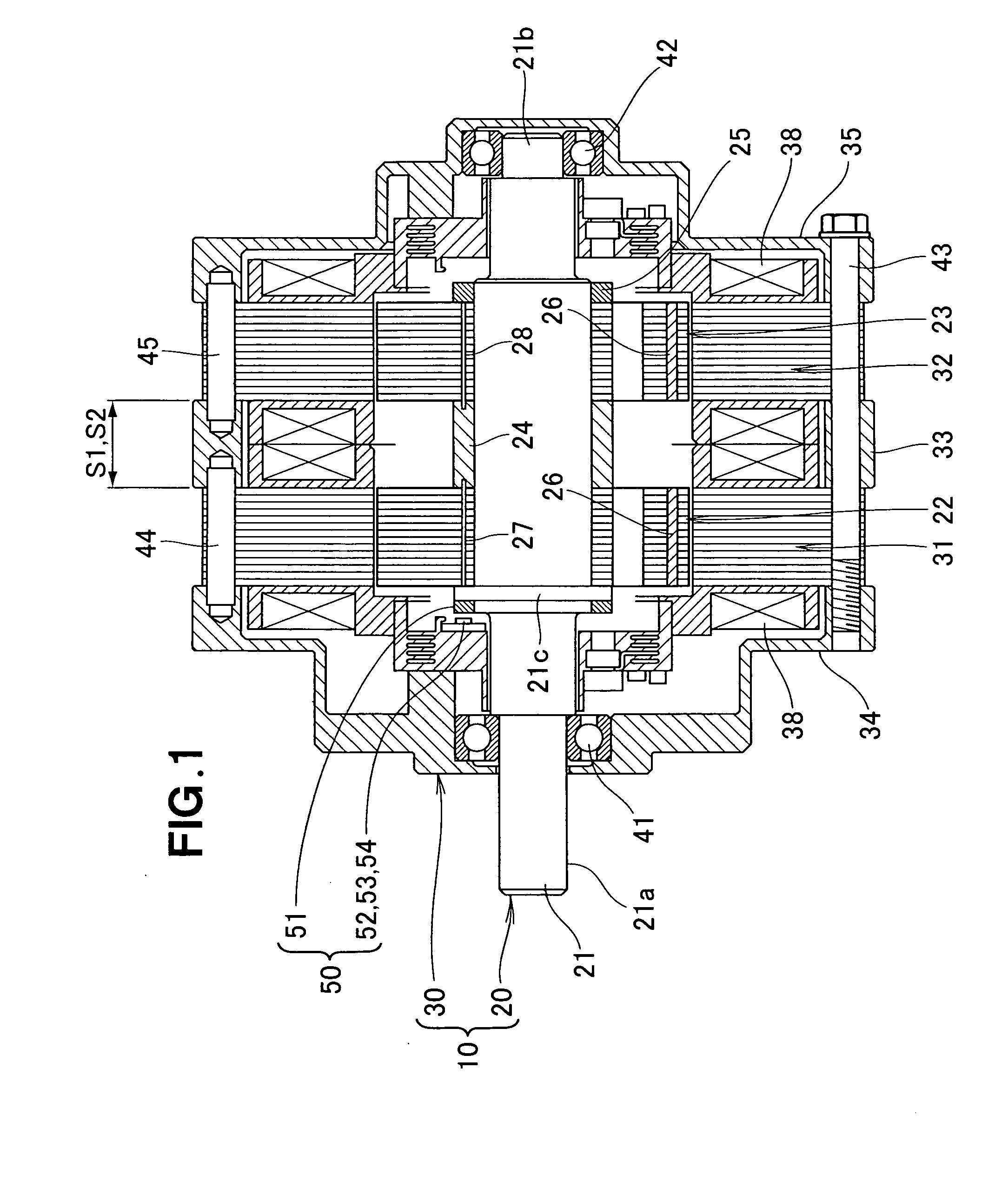 Electric motor, power apparatus using the same, and self-propelled snow remover