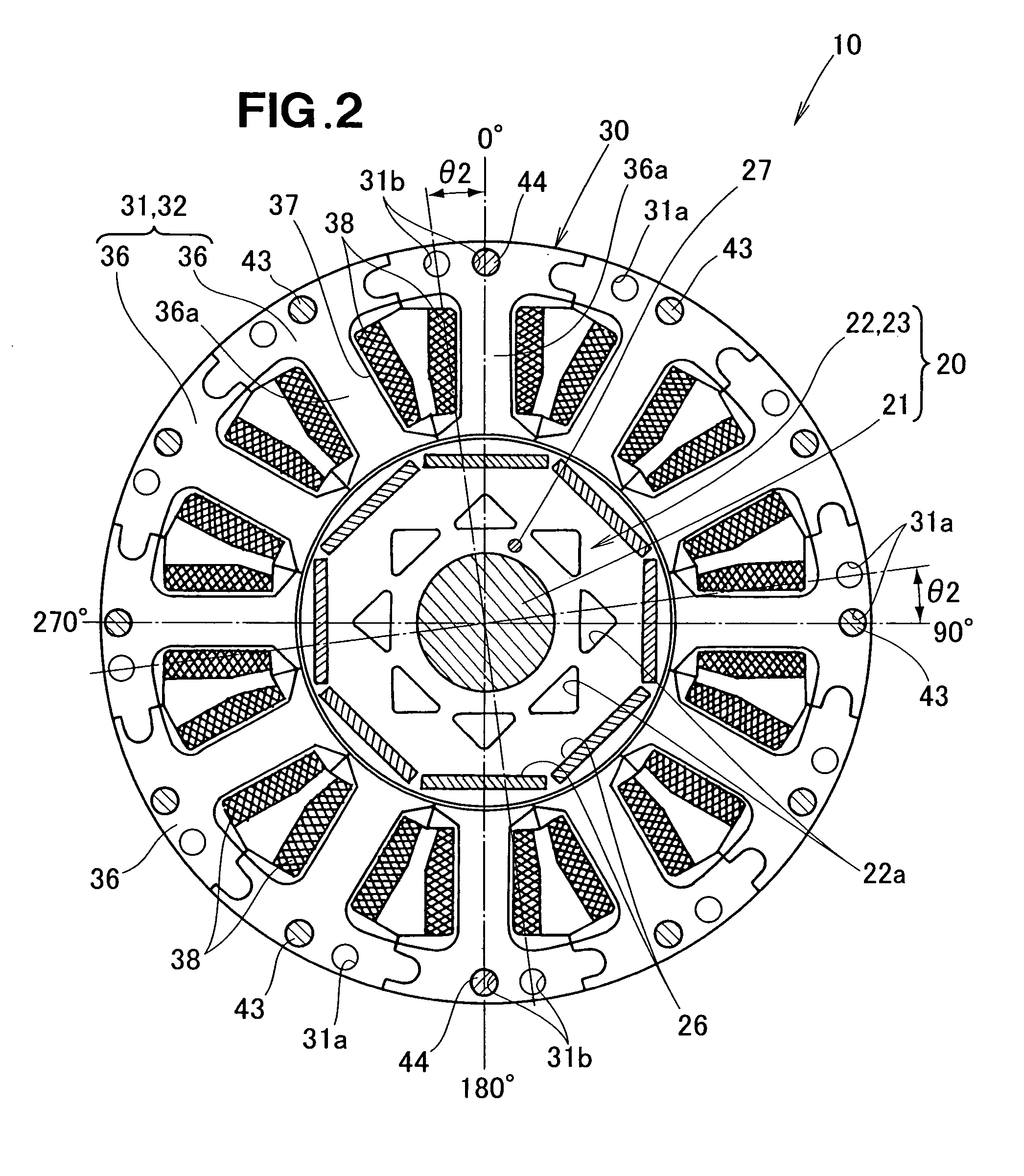 Electric motor, power apparatus using the same, and self-propelled snow remover