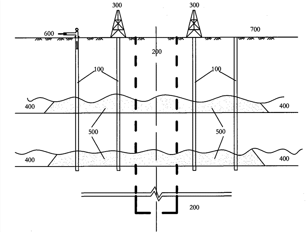 Comprehensive pretreatment method for shaft penetration in mined-out area stratum