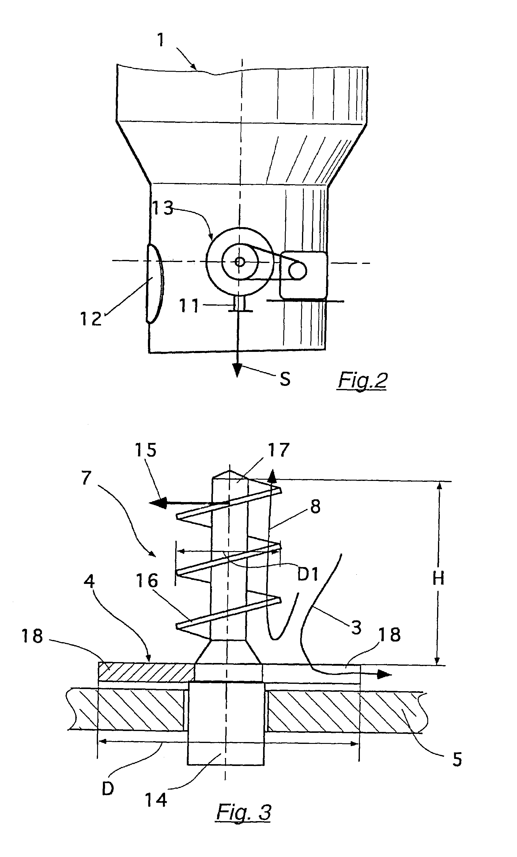 Process and container for stacking high-consistency stock