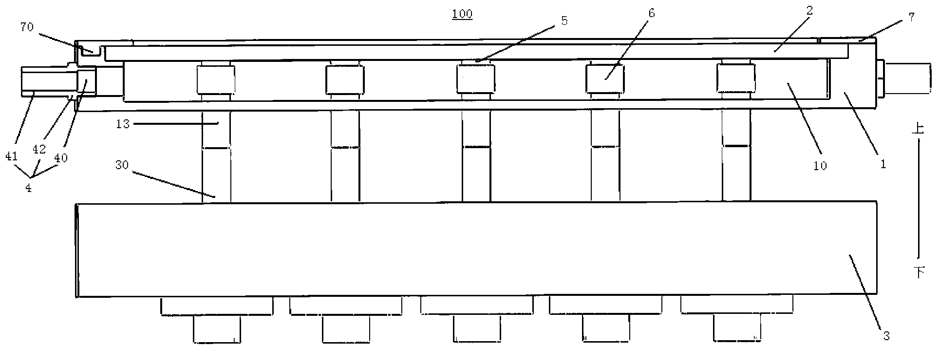 Integrated type water-cooling heat dissipation mechanism of deformable mirror