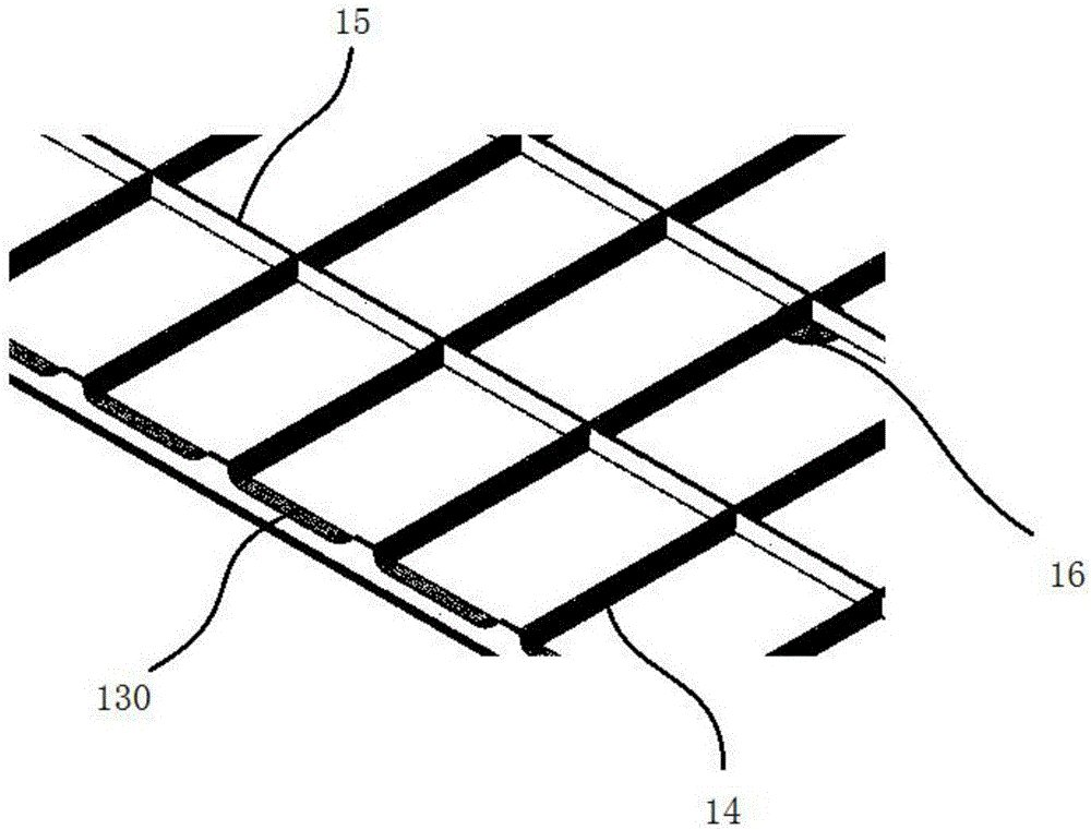 Lead-acid storage battery plate grid of staircase structure, electrode plate and manufacturing technology of electrode plate