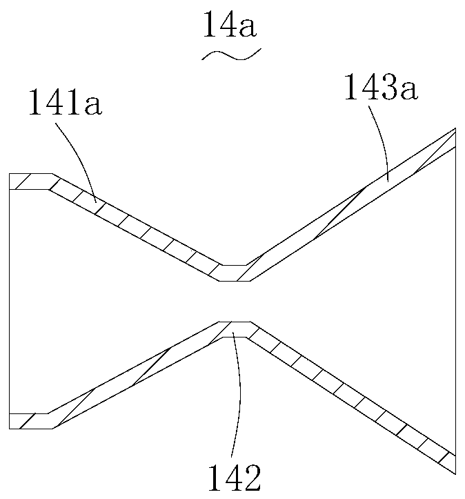 Residue removing waterway structure and dish-washing machine