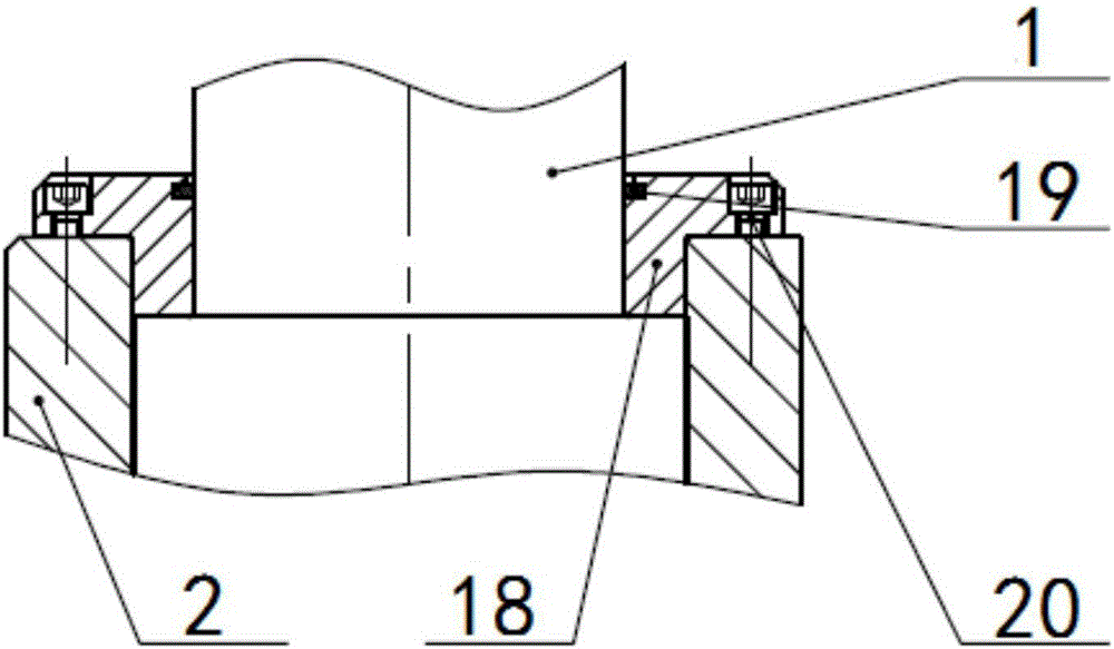 Dual-seal structure for pressure screw in short stress path rolling mill roller system