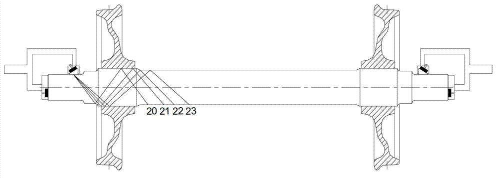 Phase array ultrasonic detecting device and method for solid axle