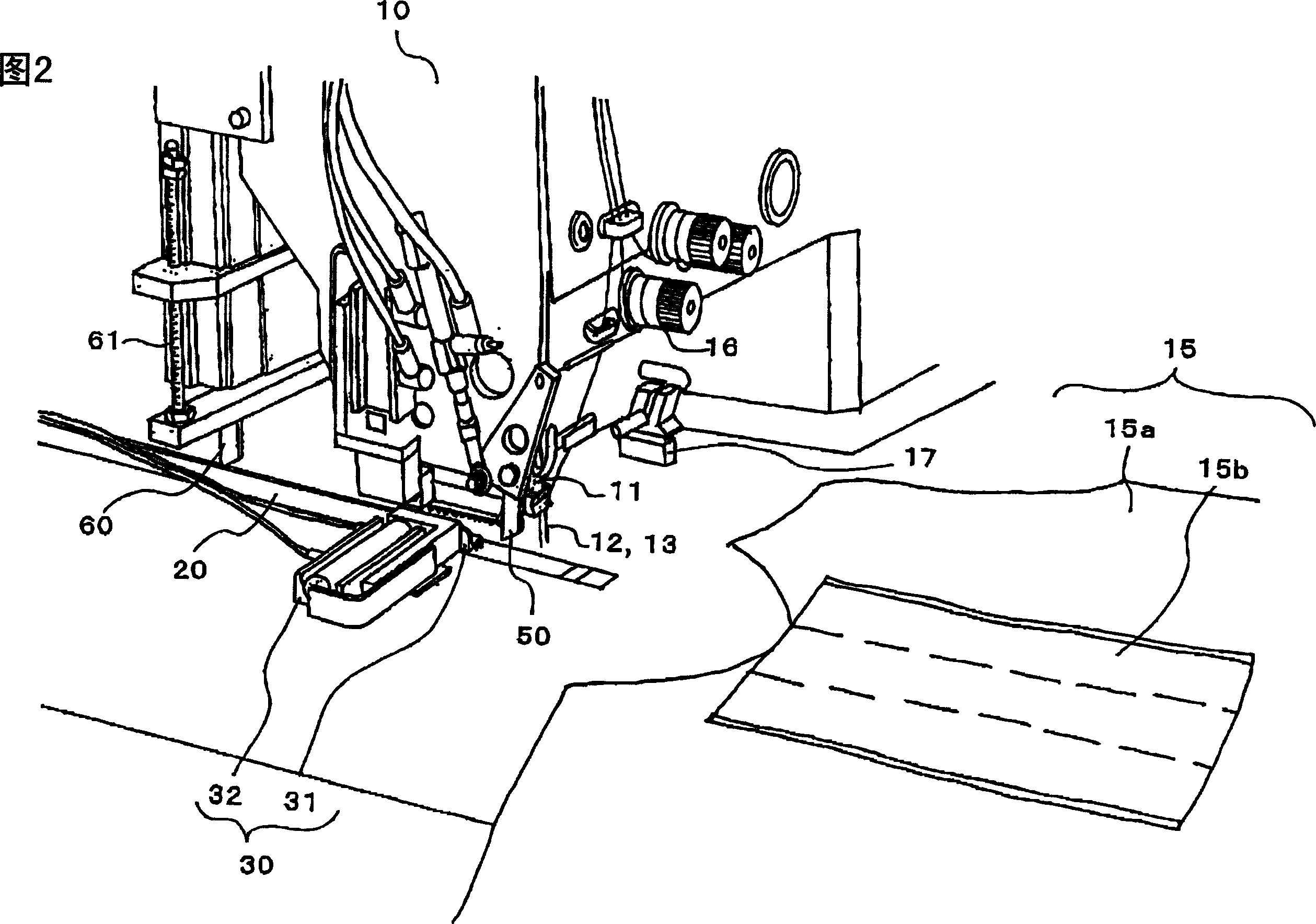 Sewing machine with front lace automatic sewing function for knit goods