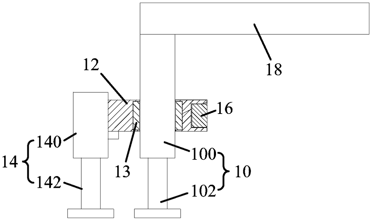 Supporting leg assembly and mechanical equipment