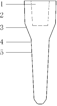 Implant used for artificial dental implant when bone mass of alveolar bone is insufficient