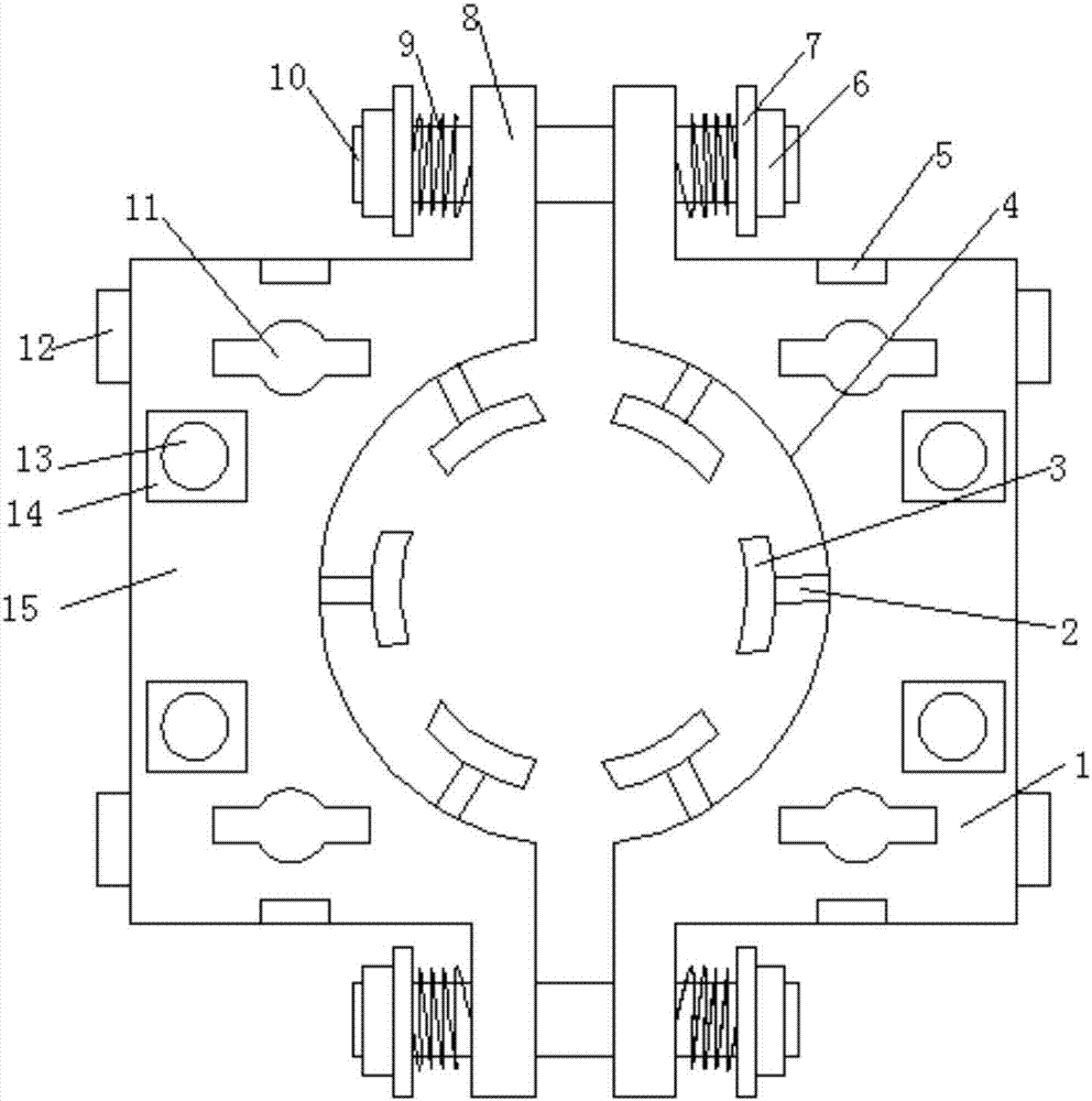 Pile foundation fixing device used for construction site