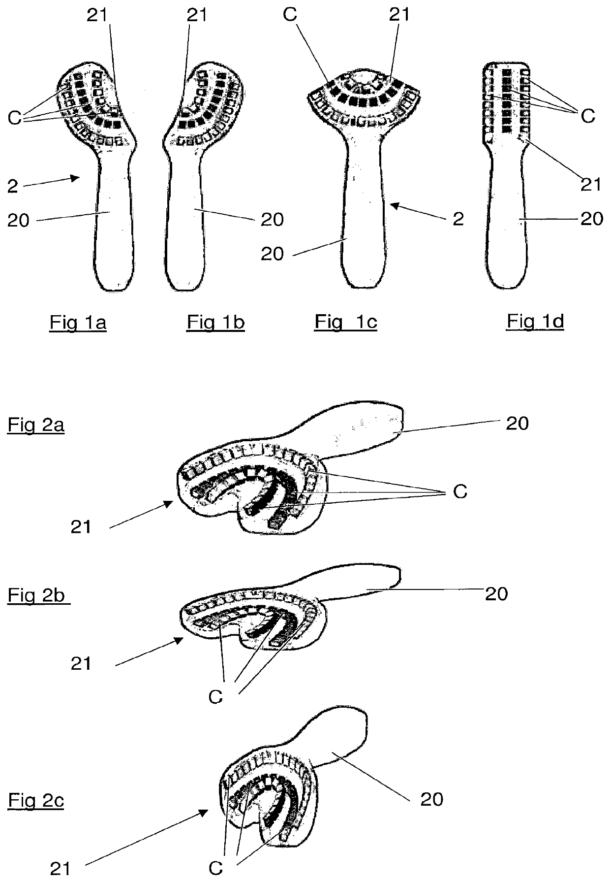 Electronic impression tray for obtaining dental information