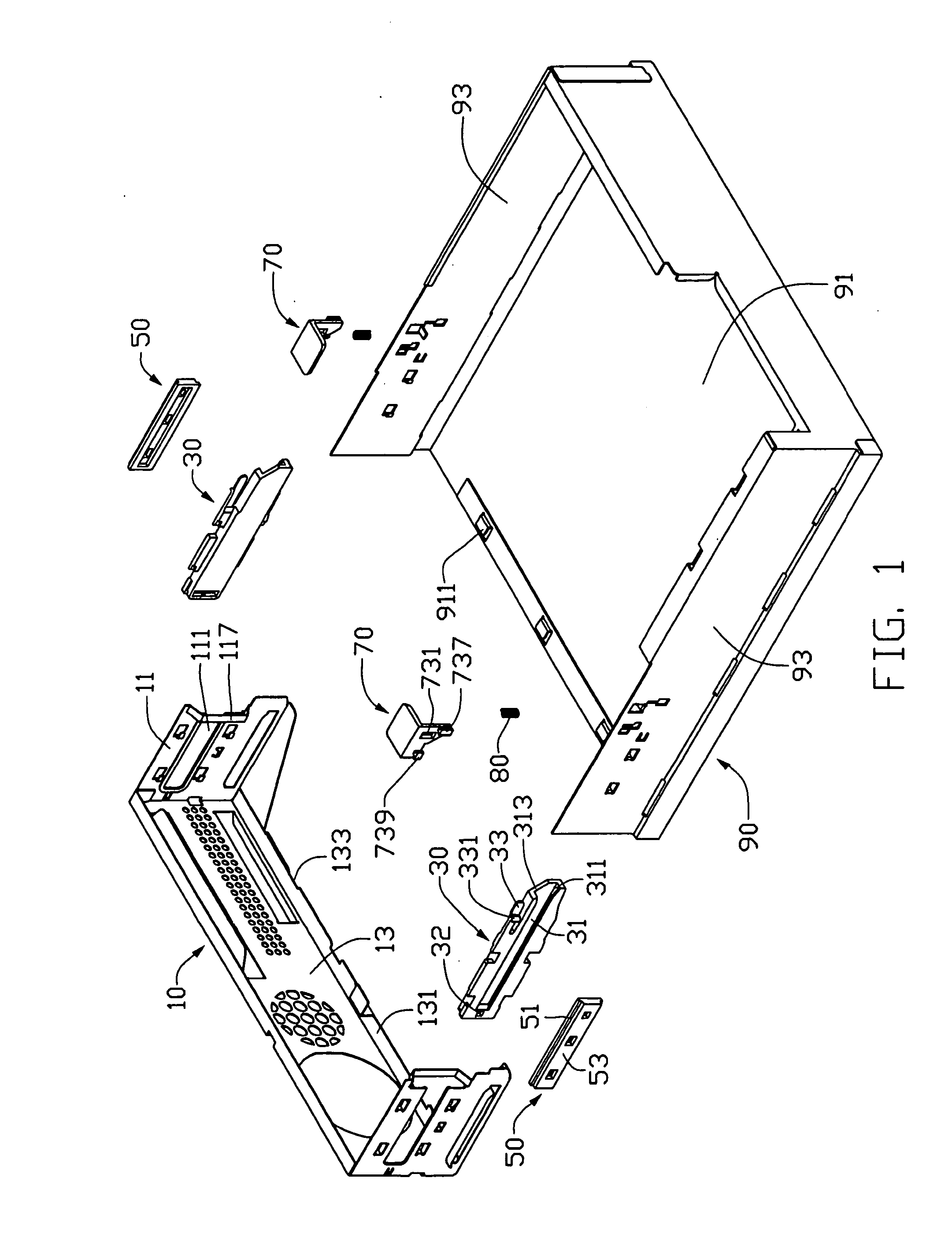 Mounting assembly of computer enclosure