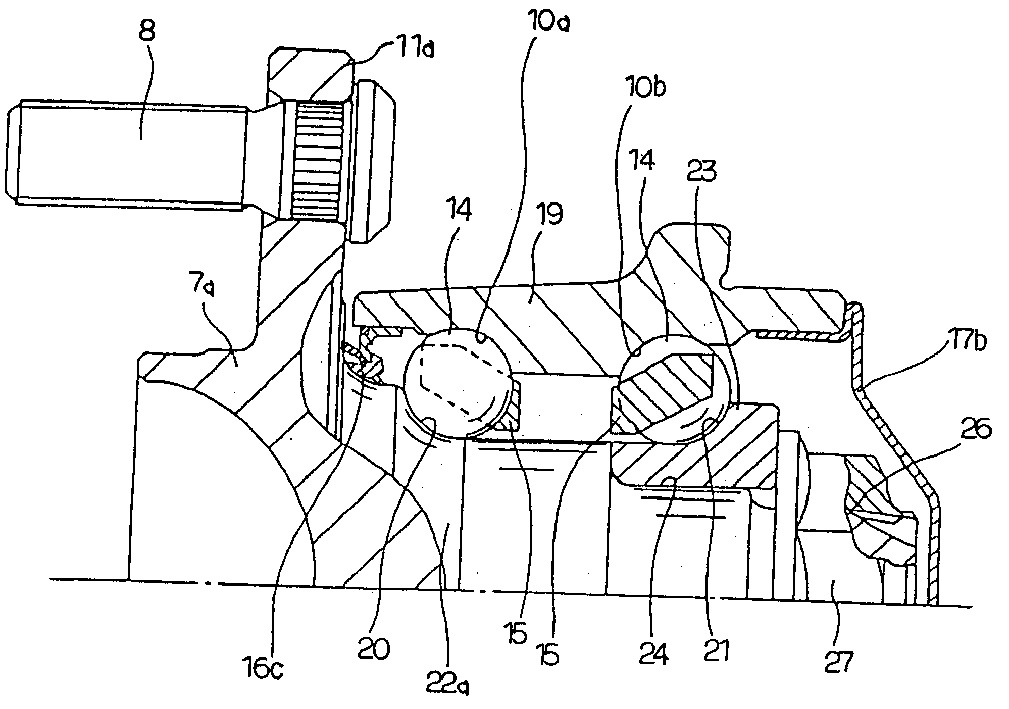 Rolling bearing unit for supporting vehicle wheel