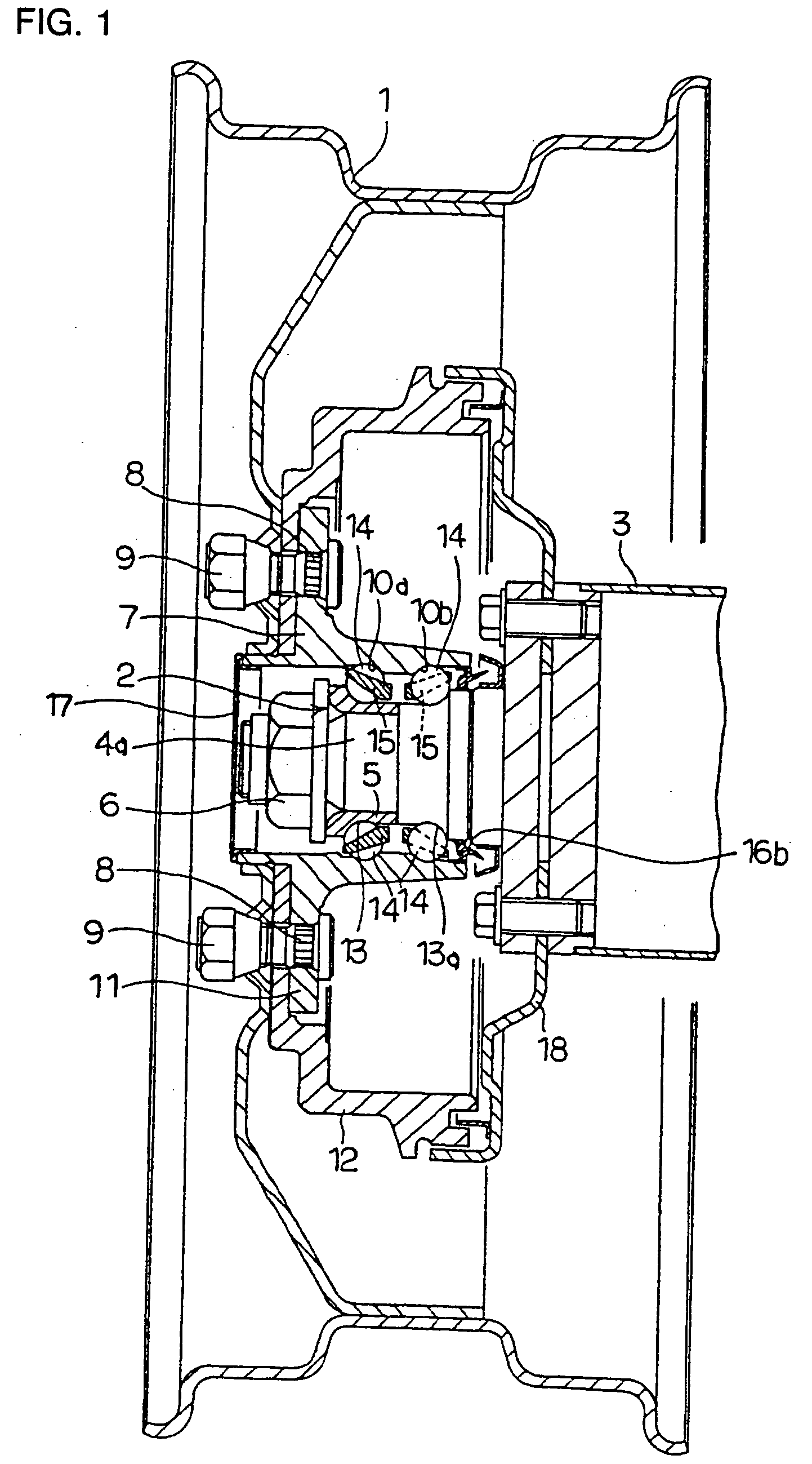 Rolling bearing unit for supporting vehicle wheel