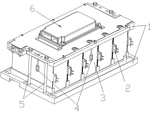 Power battery heating device and control method