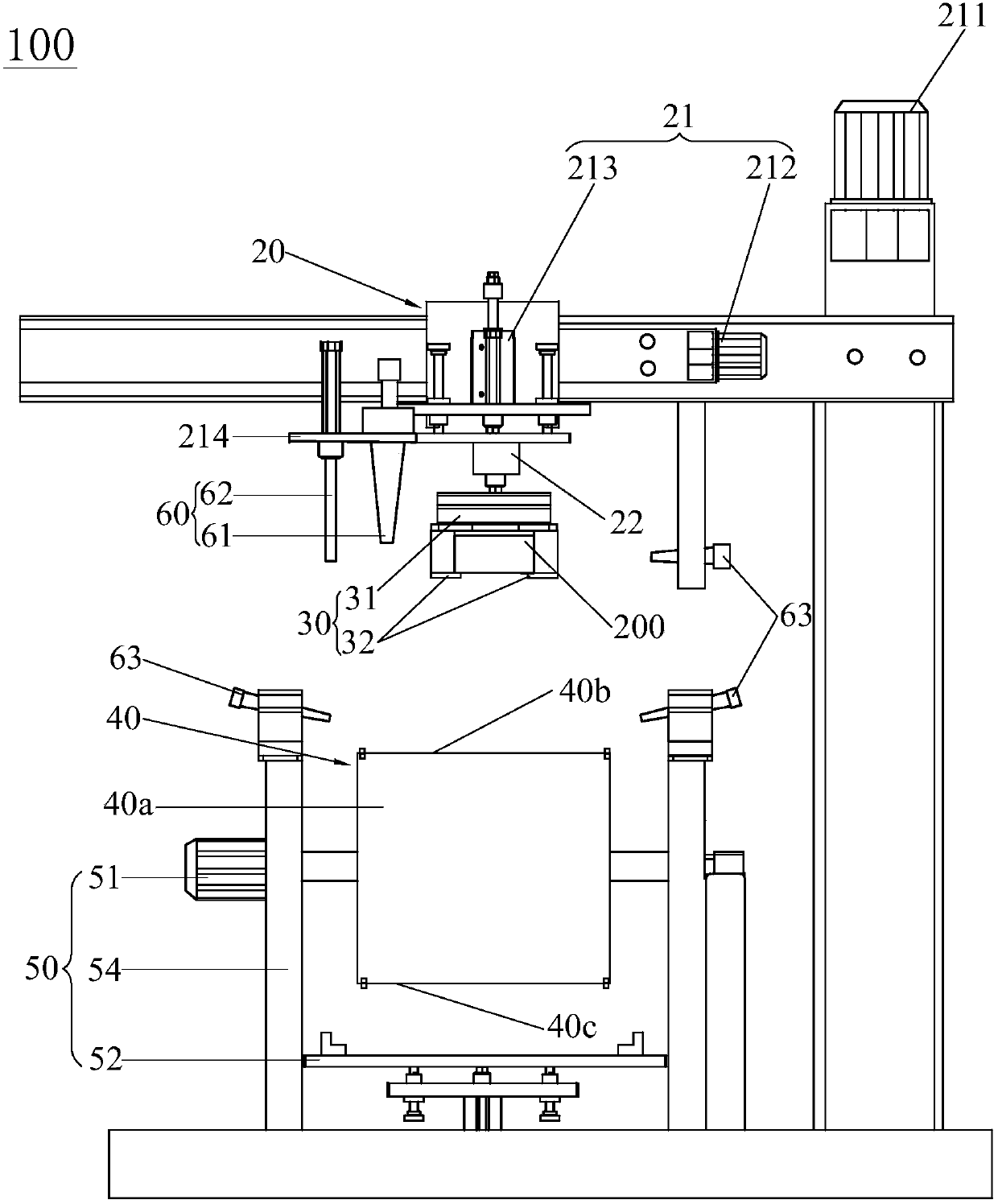 Box falling test device