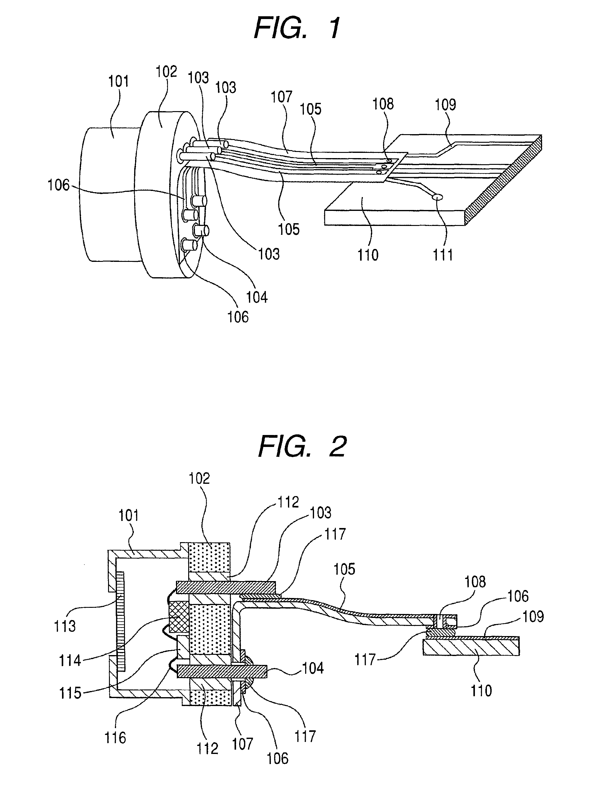 Optical semiconductor device with flexible substrate