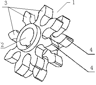 Tooth engagement transmission part applied to precise mechanical structure