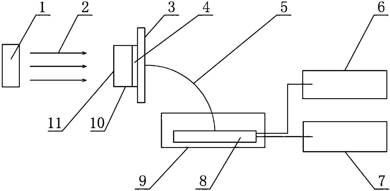 Ray radiation field dose rate measuring device and measuring method