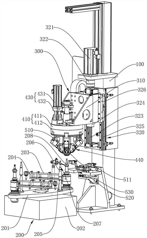 An assembly device for an automobile dust cover