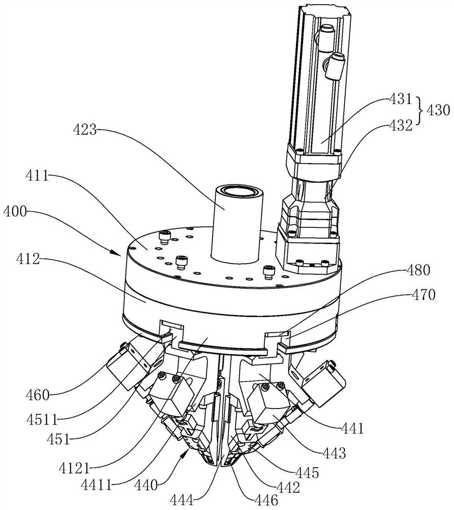 An assembly device for an automobile dust cover