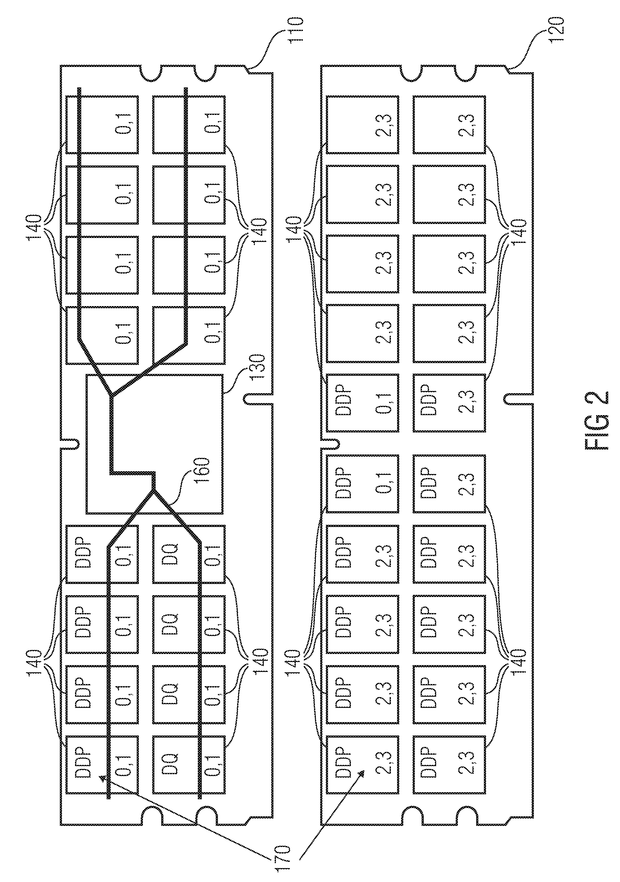 Memory module having buffer and memory ranks addressable by respective selection signal