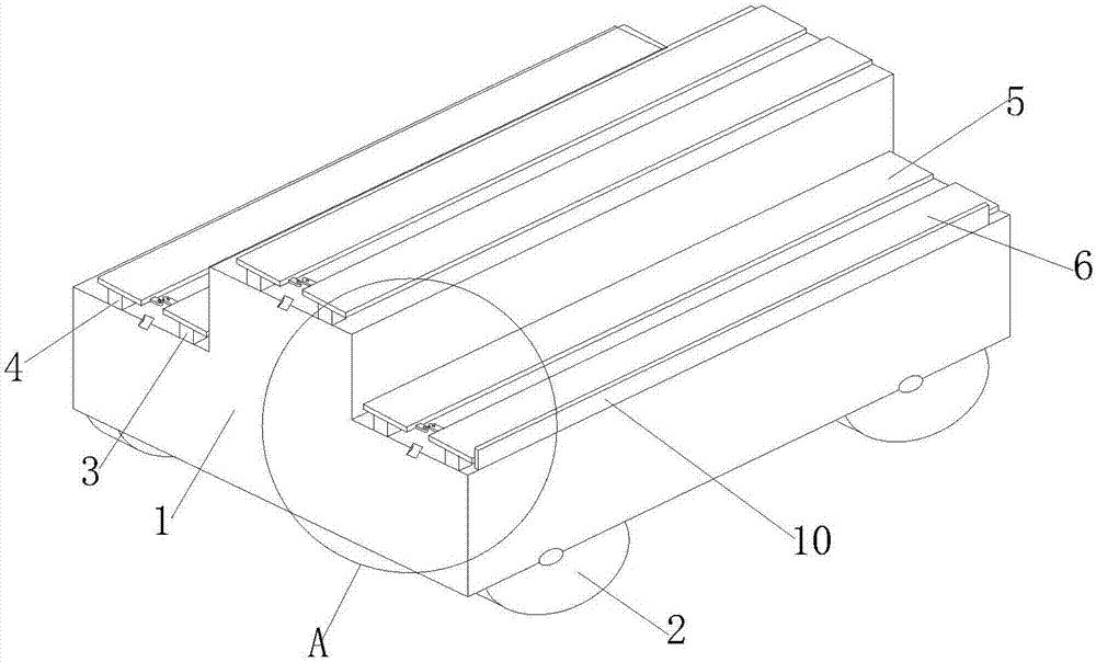 Fast anti-theft placement equipment for landscape flower pot