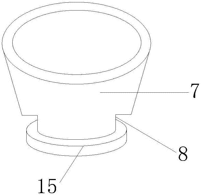 Fast anti-theft placement equipment for landscape flower pot