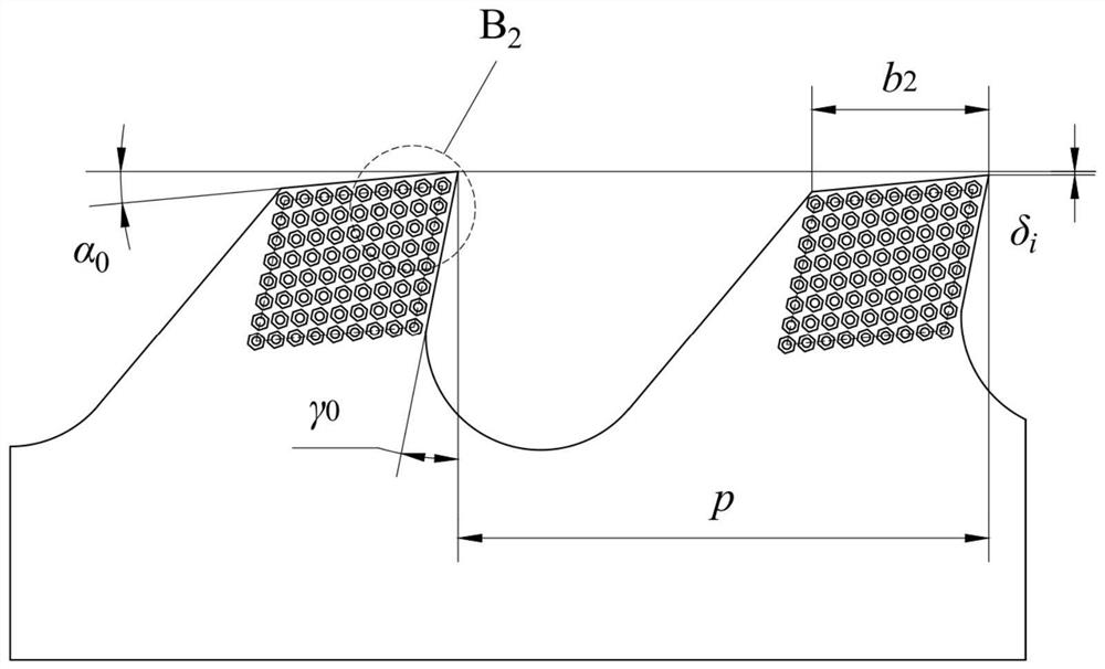 Broach with honeycomb-like microstructures and preparation method of broach