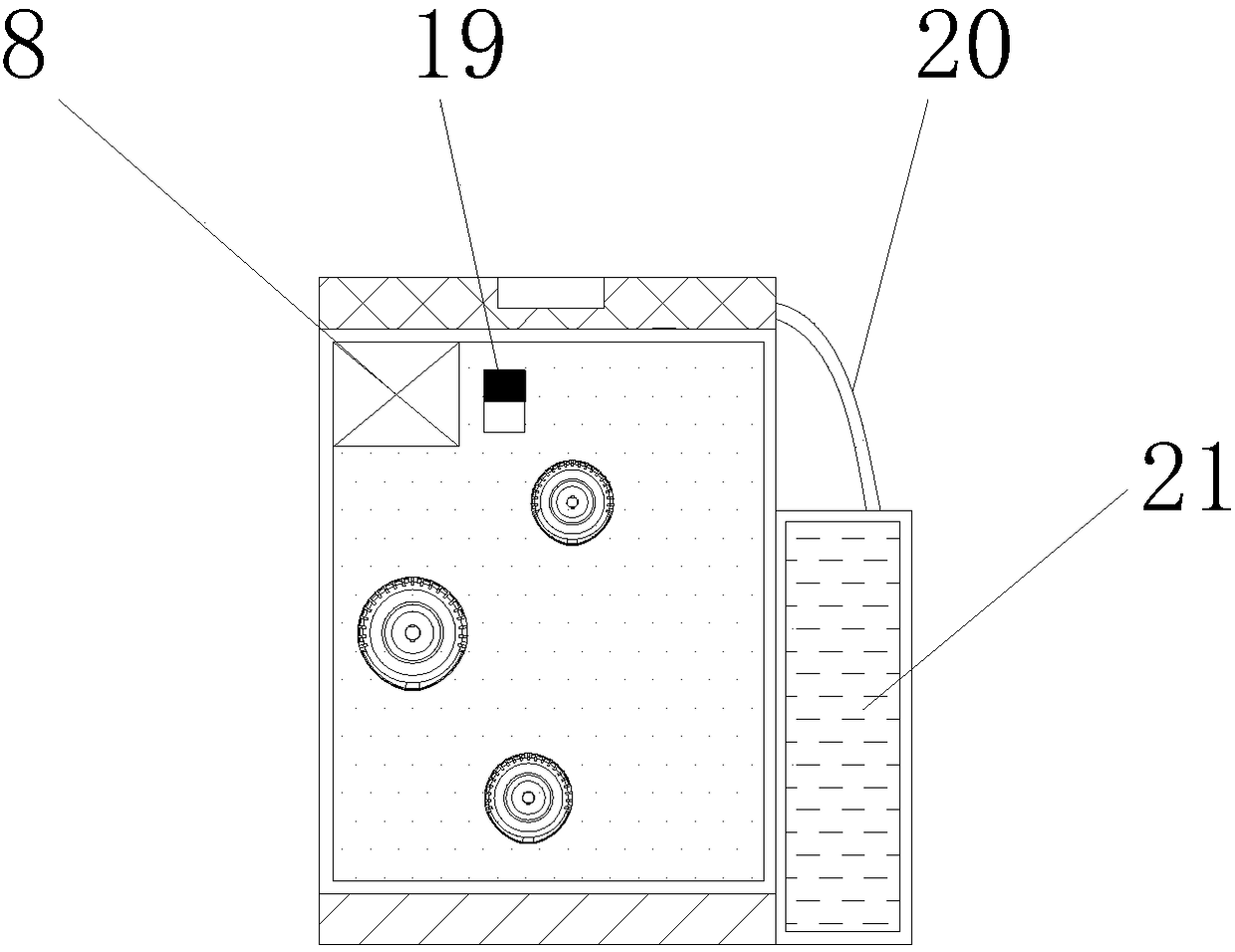 Automatic ironing device for garment material