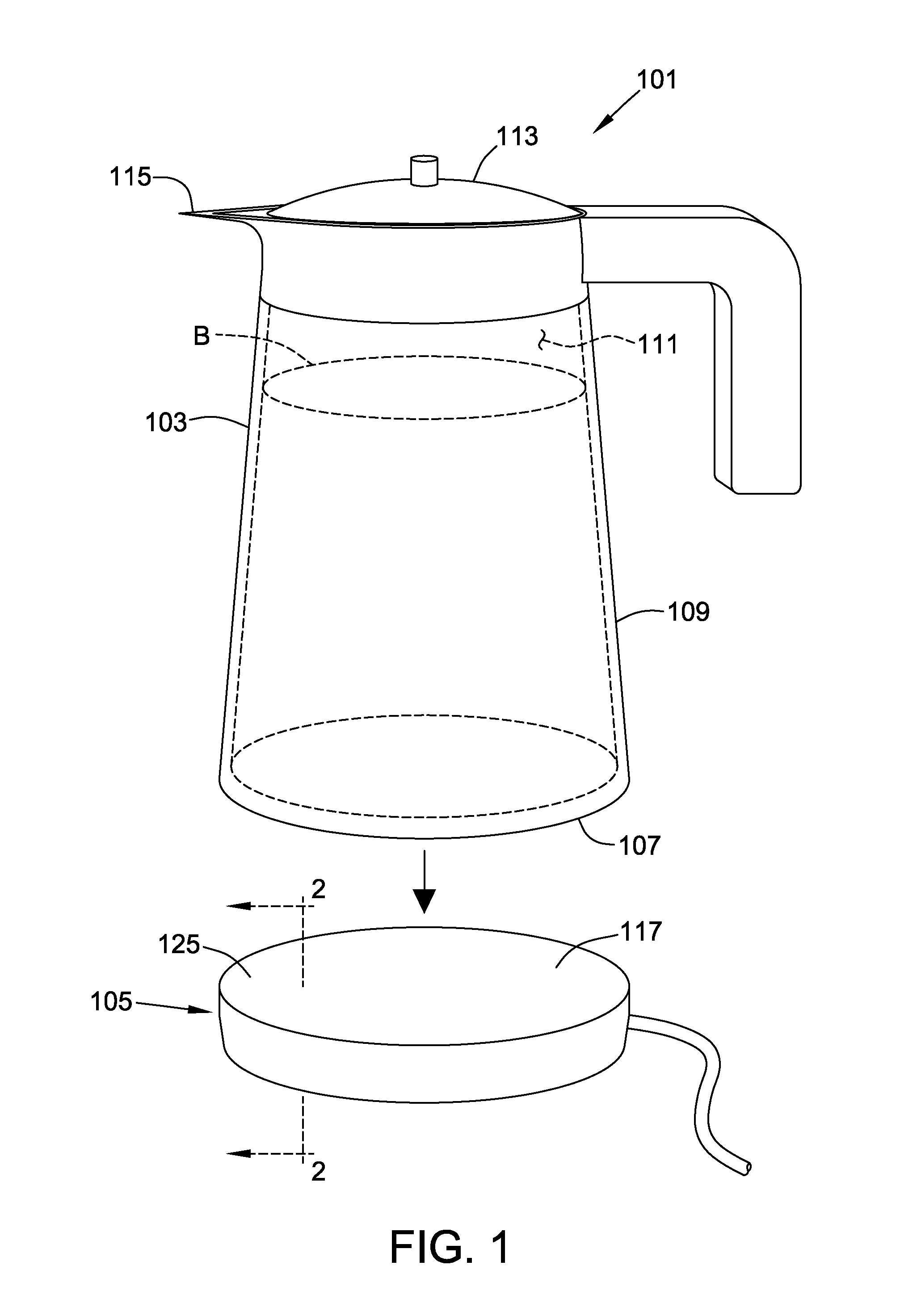 Portable container system for heating a beverage