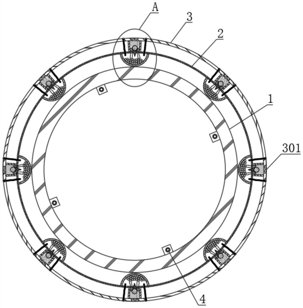 Water-repelling and heat-dissipating type underground communication pipeline