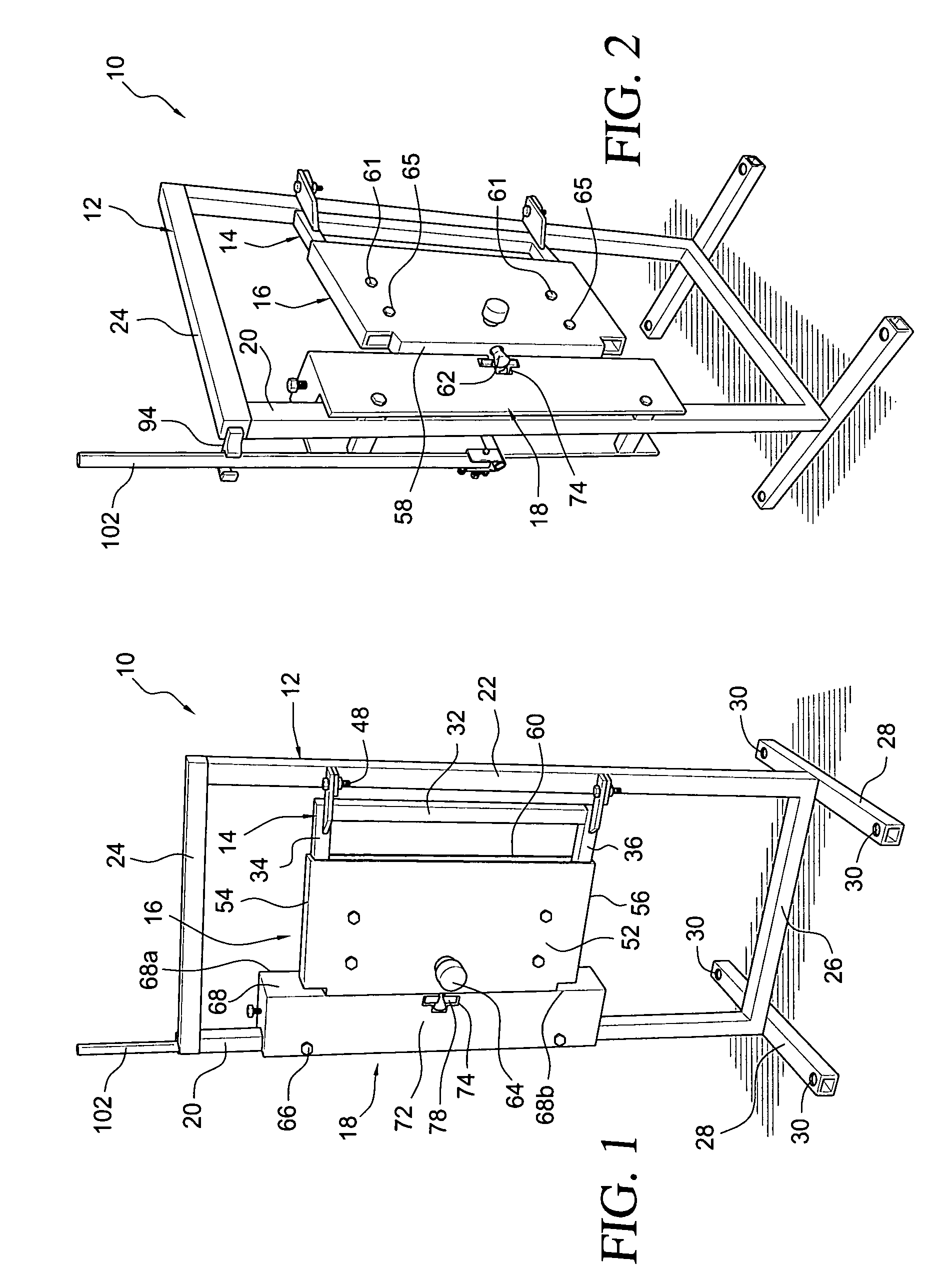 Training device for forcibly opening a locked door