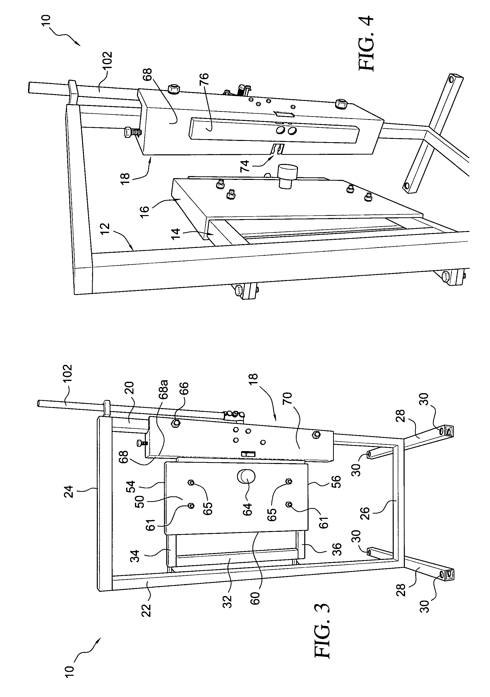 Training device for forcibly opening a locked door