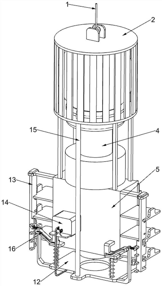 Collecting device capable of collecting multiple rock samples at one time for marine resource exploration