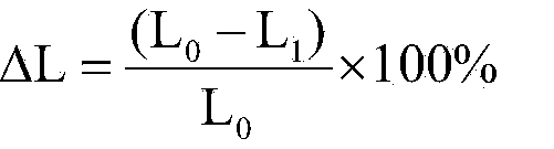 Linear shrinking percentage test method for room temperature vulcanization of liquid silicone rubber