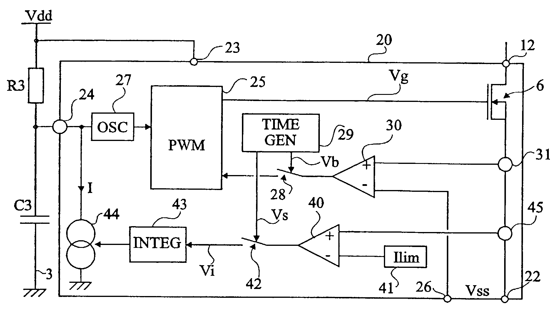 Limiting the continuous mode of a power converter