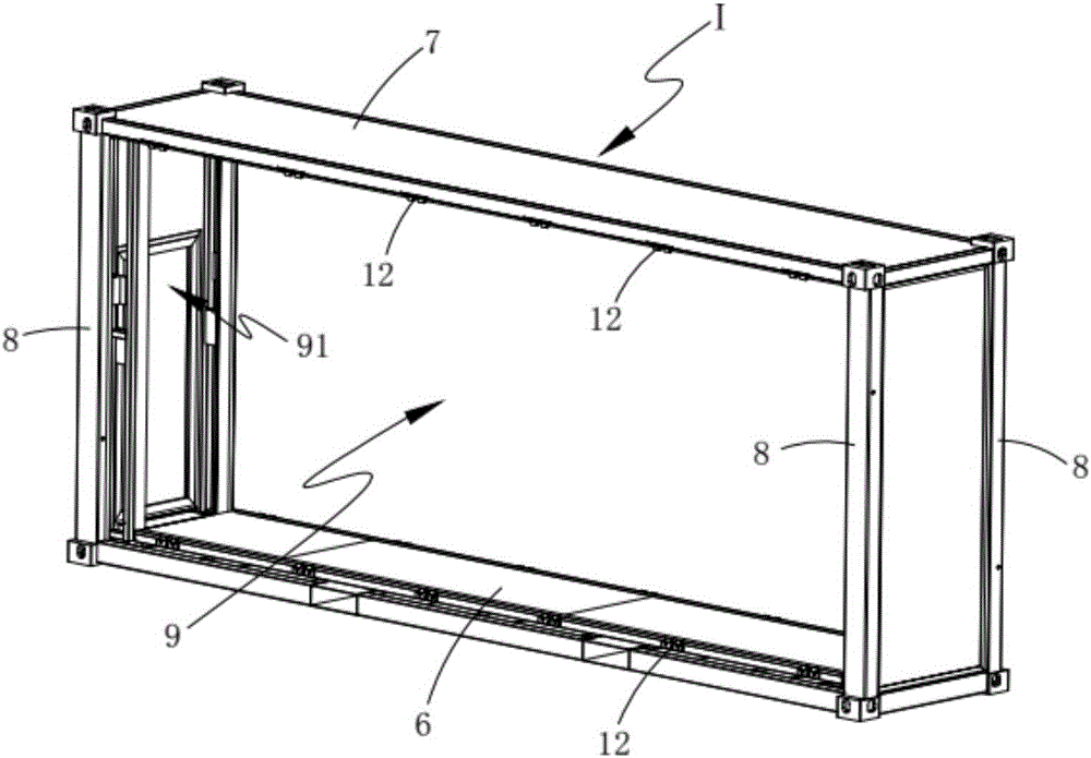 Unfolding and folding method for container type folding combination house