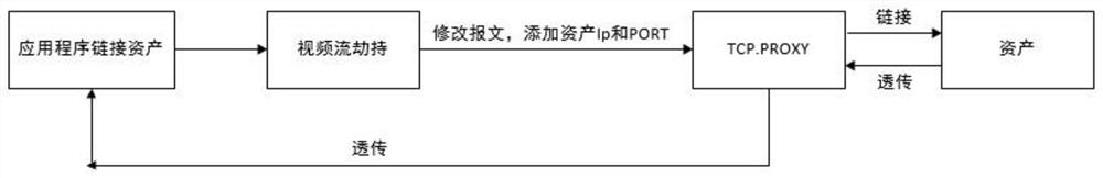 TCP proxy method based on remote desktop protocol