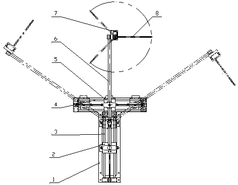 Small full-automatic planer three-degree-of freedom mechanical arm