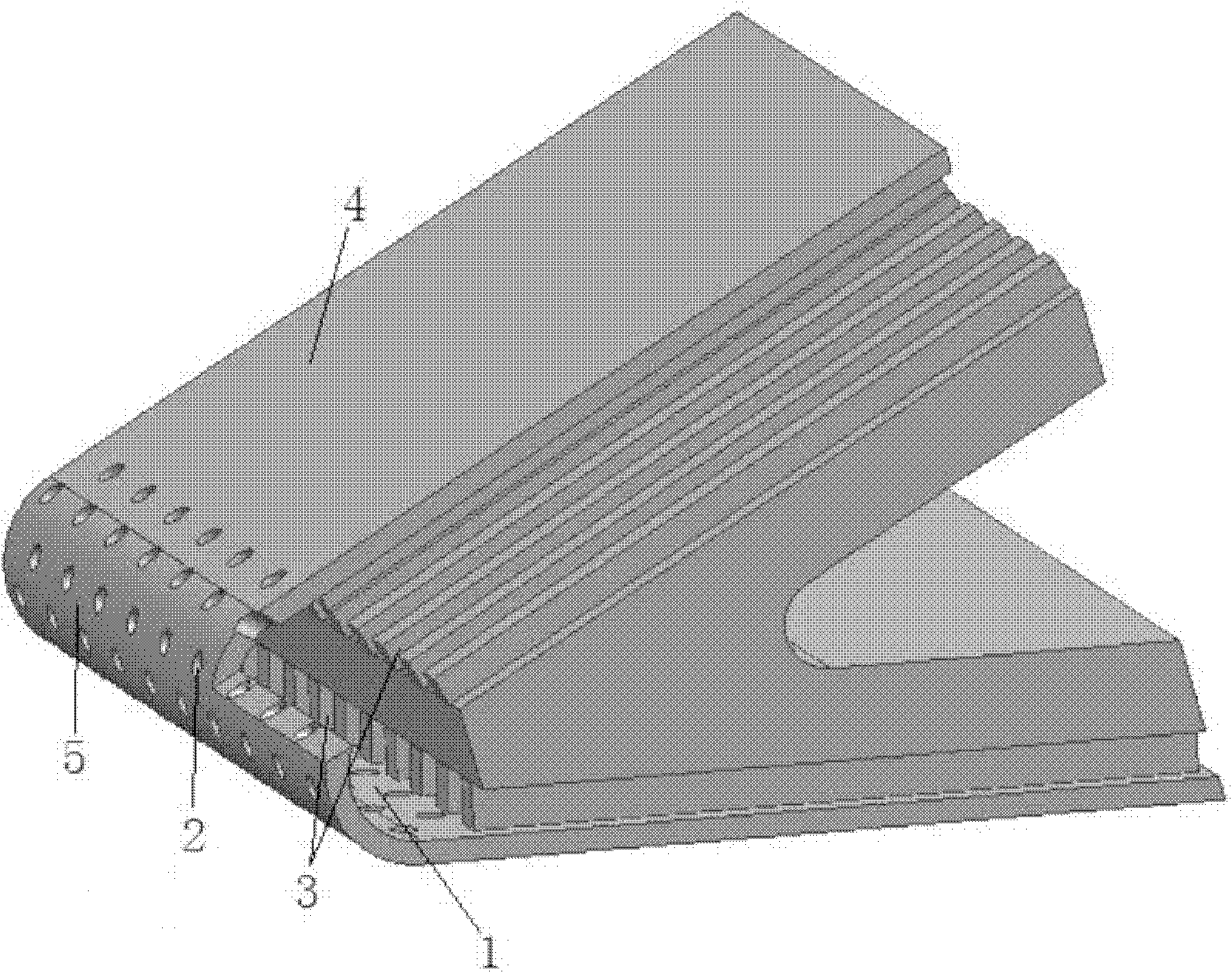 Air film and micro straight channel cooling structure for front edge of hypersonic vehicle