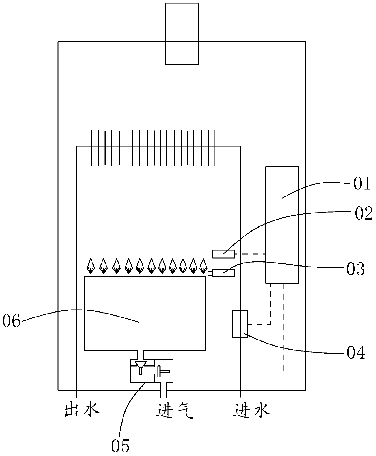 Air pressure compensation control method and gas water heater